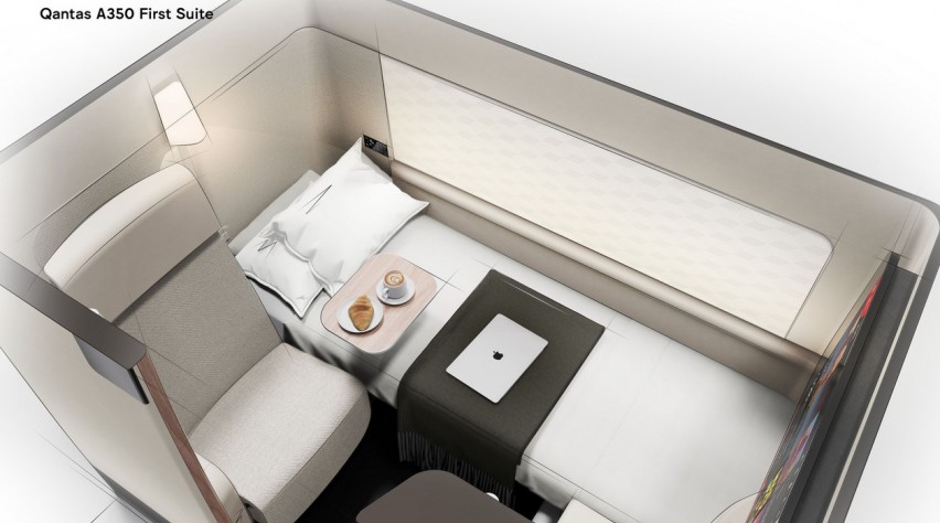 Foto (c) Qantas Qantas A350 First Class