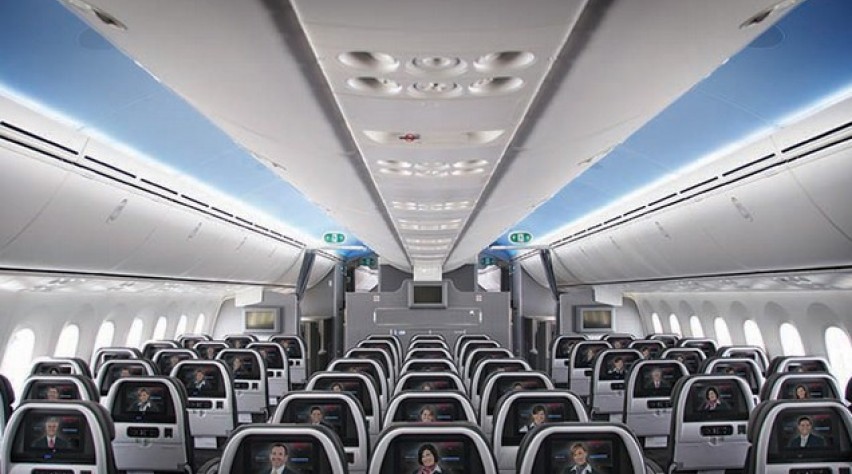 boeing 787, american, cabine, dreamliner
