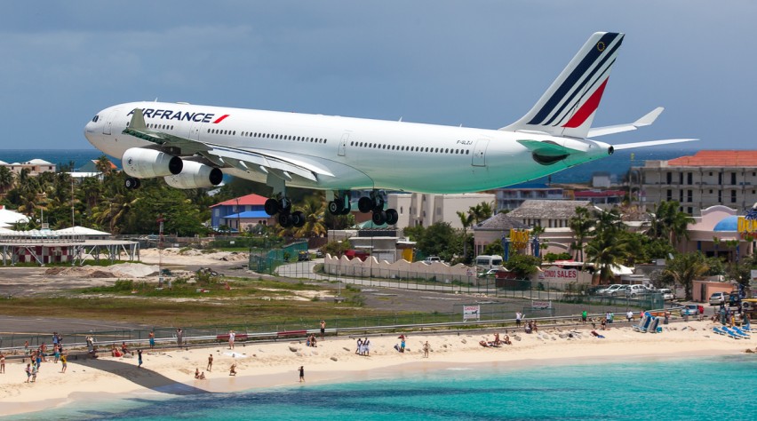 Foto (c) Lance C. Broad Air France Sint-Maarten
