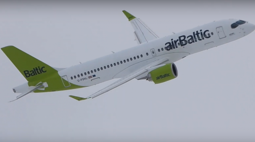 AirBaltic A220 nieuw kleurenschema