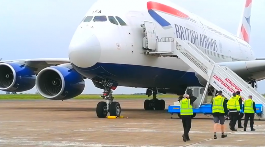 Foto (c) Chateauroux Airport British Airways A380 Chateauroux Airport