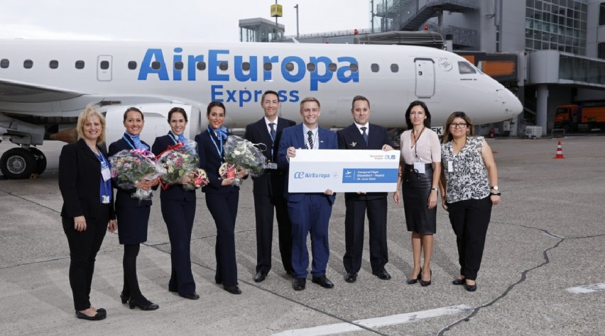 Foto (c) Air Europa Air Europa voor het eerst op Düsseldorf Airport