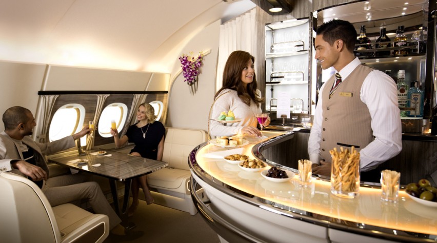 Emirates A380 lounge