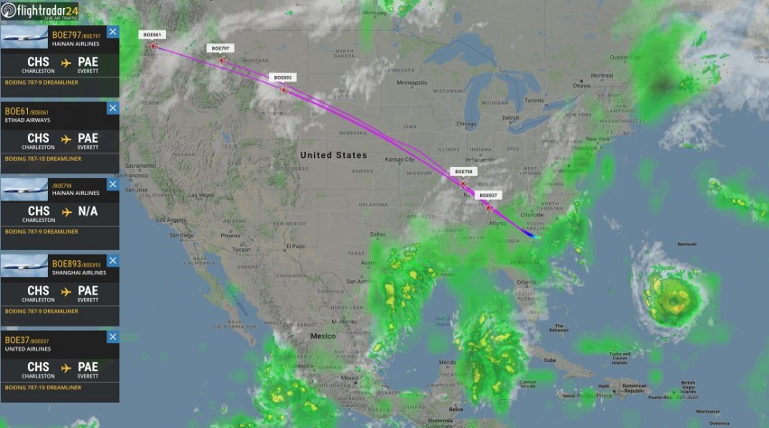 Evacuatie Boeing 787&#039;s Charleston