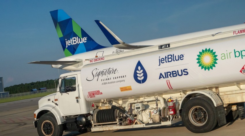 Foto (c) Airbus JetBlue biofuel A321