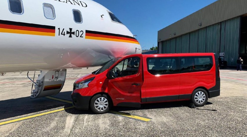 Foto (c) Der Spiegel Duits regeringstoestel Bombardier Global 5000 incident