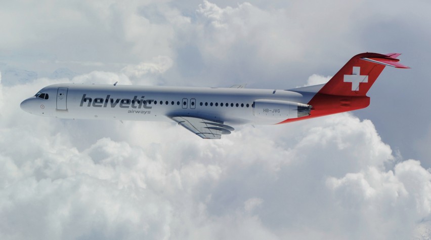 Foto (c) Helvetic Airways Helvetic Airways Fokker 100
