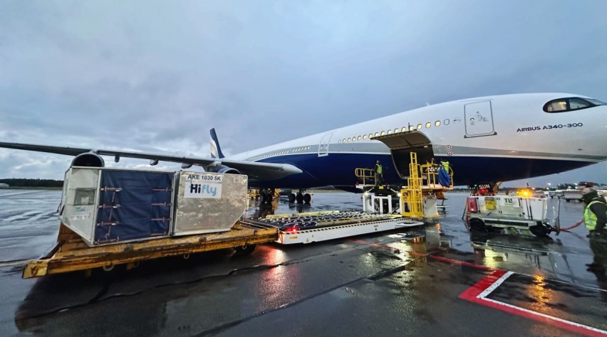 Foto (c) Vliegbasis Eindhoven HiFly A340 Eindhoven