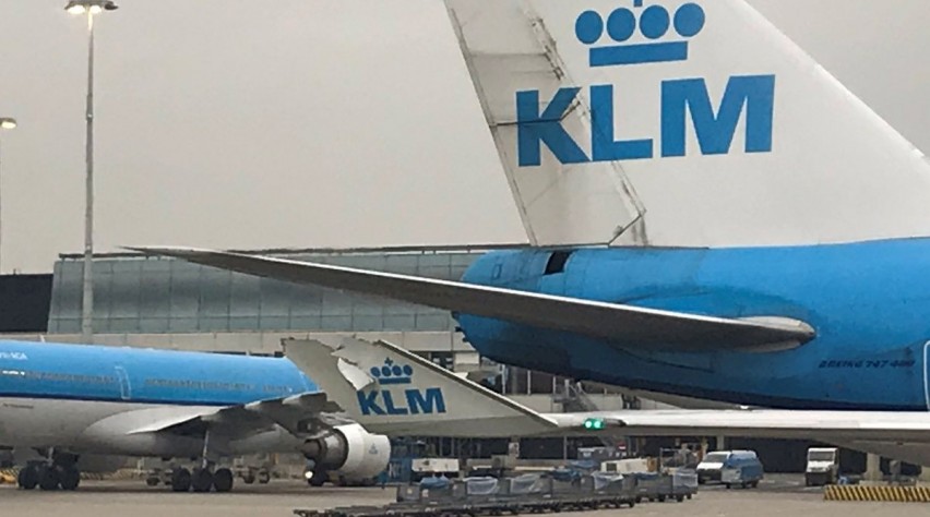 Foto (c) Skiviolet/Twitter KLM botsinkje