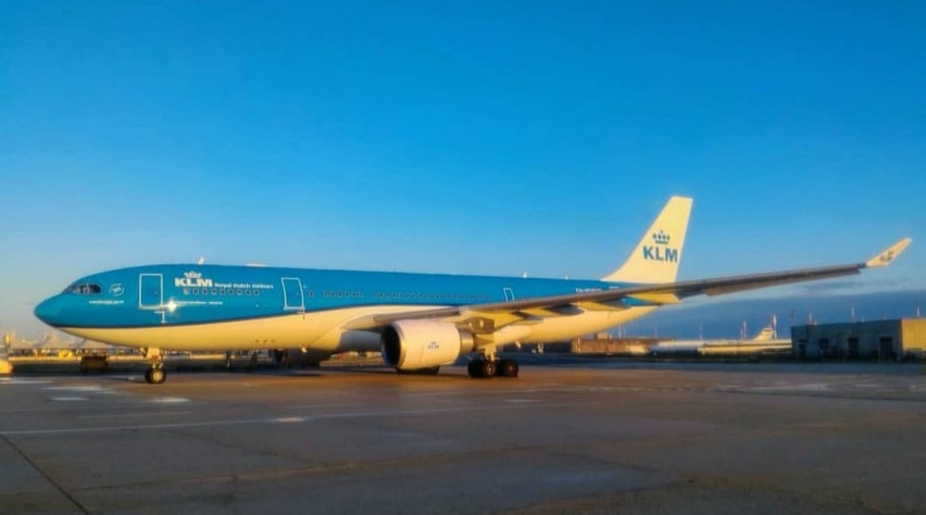 Foto (c) Roma Spotters/Instagram KLM A330 nieuw kleurenschema