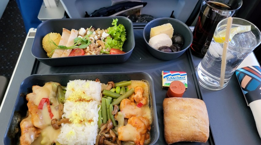 Foto (c) Reismedia KLM Premium Comfort Maaltijd
