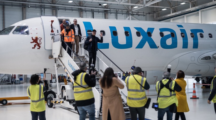 Luxair E2 aankomst