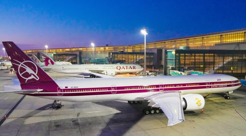 Foto (c) Qatar Airways Qatar Retro 777