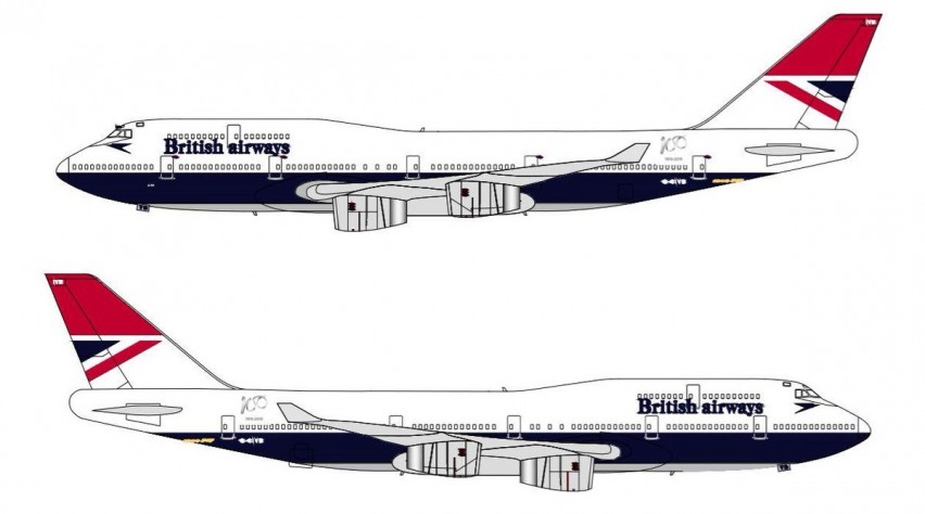 Foto (c) British Airways British Airways retro negus