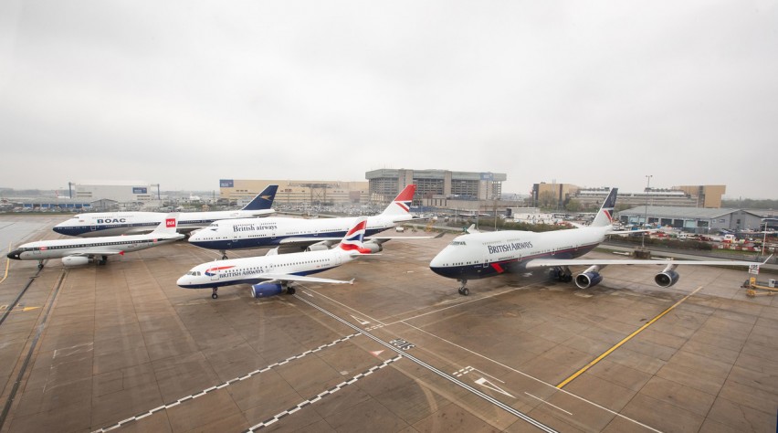 British Airways retrojets