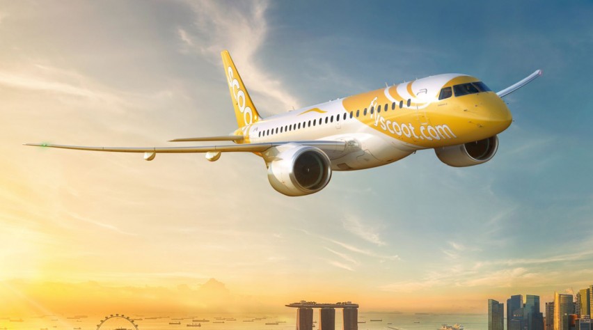 Foto (c) Singapore Airlines Scoot Embraer E190-E2