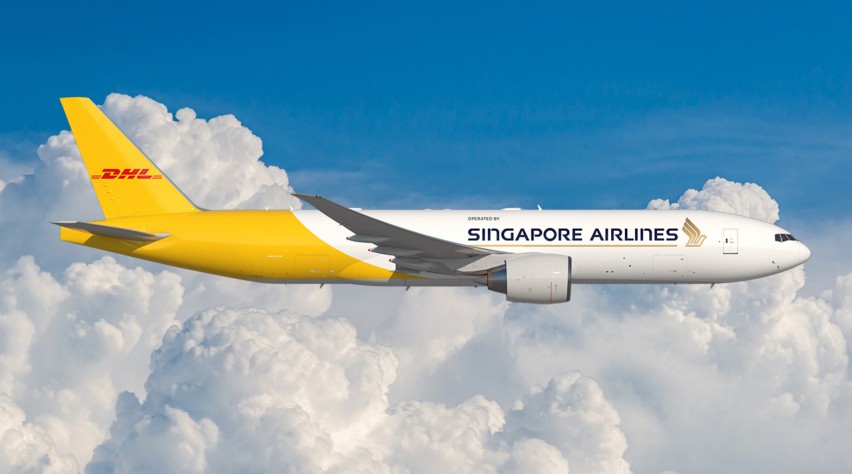 Singapore Airlines DHL Boeing 777F