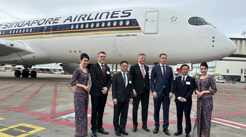 Foto (c) Brussels Airport Singapore Airlines Brussels Airport