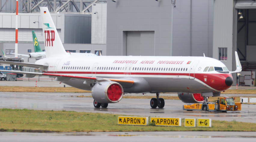 Foto (c) Tobias Gudat/Twitter TAP A321neo Retro