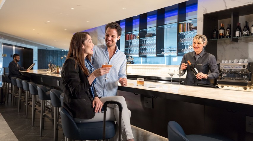 foto (c) United Airlines United Polaris-lounge Newark