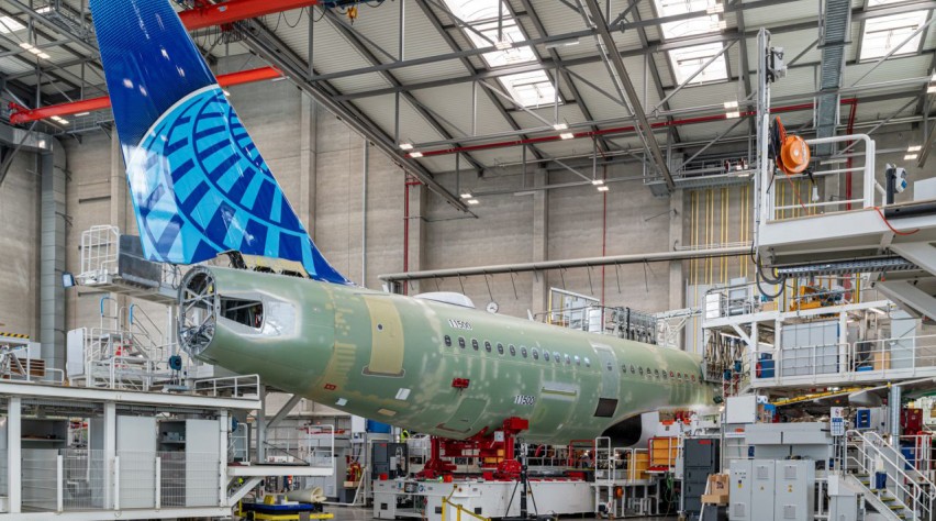 United Airlines A321neo fabriek