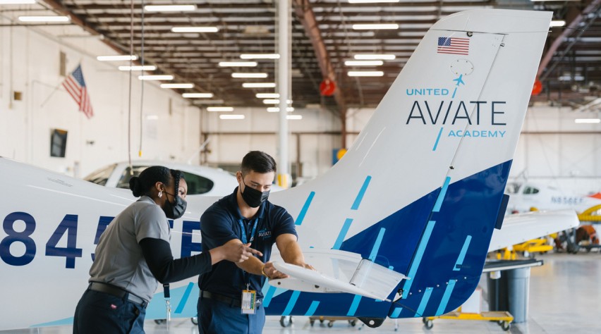 Foto (c) United Airlines United Aviate Academy