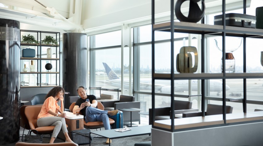 Foto (c) United Airlines United Airlines lounge Newark