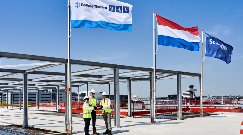 Schiphol A-pier hoogste punt