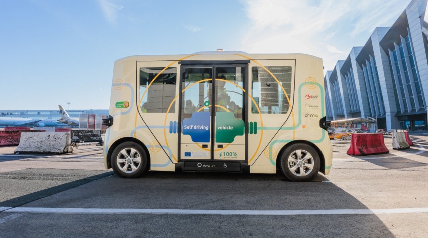 Foto (c) Brussels Airport Brussels Airport autonome shuttle
