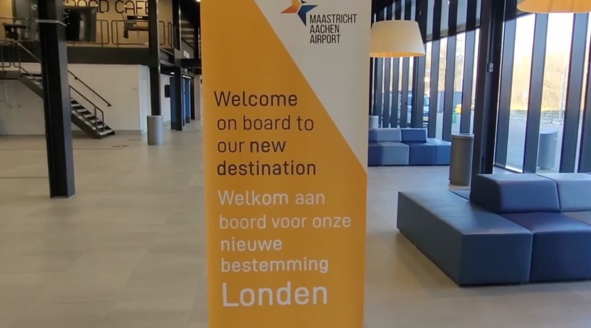 Foto (c) Maastricht Aachen Airport Londen Eerste Vlucht