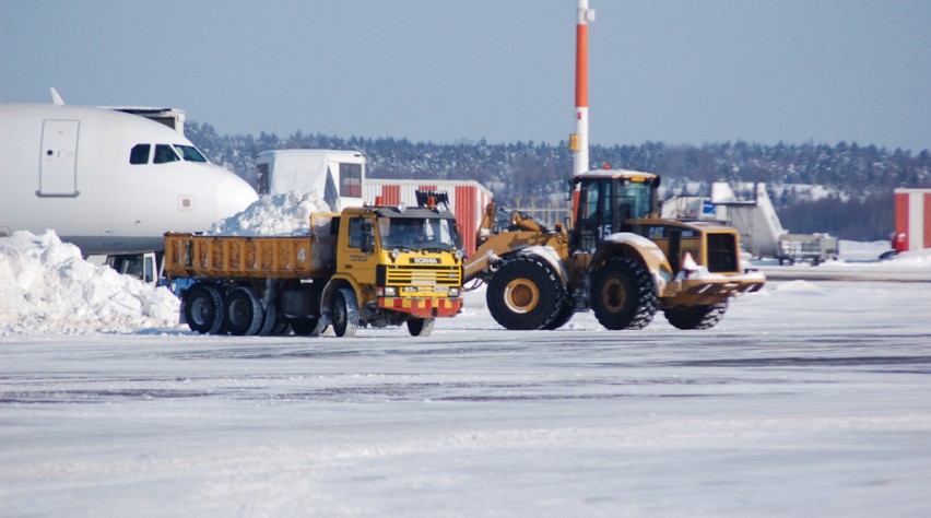 Luchthaven sneeuw