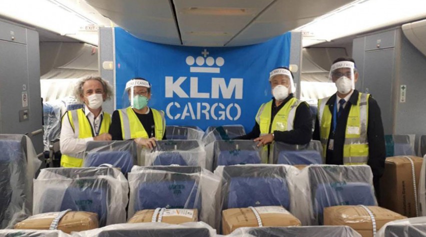 KLM vracht cabine