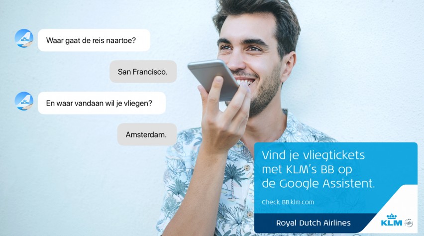 Foto (c) KLM KLM Google Assistent