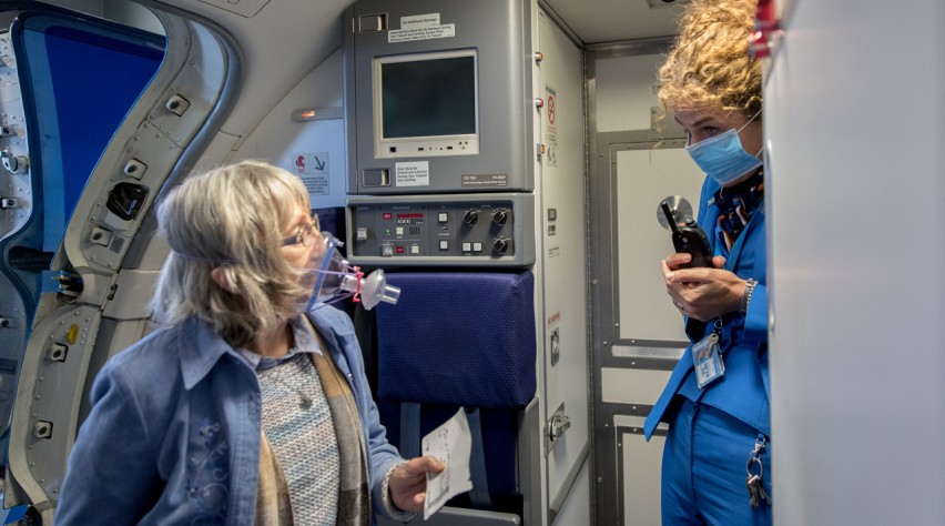 Foto (c) KLM KLM masker