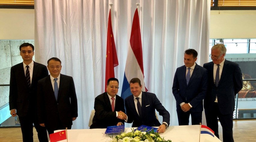 Foto (c) KLM Pieter Elbers op het Chinees-Nederlandse Business Forum
