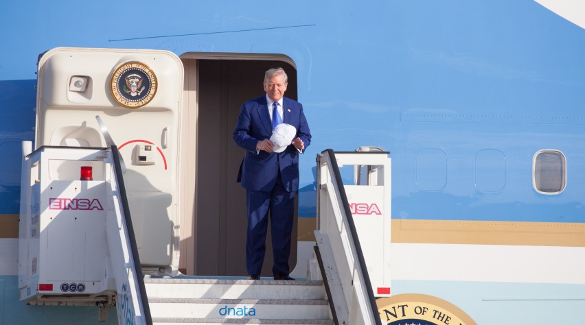 Foto (c) Reismedia Trump Schiphol