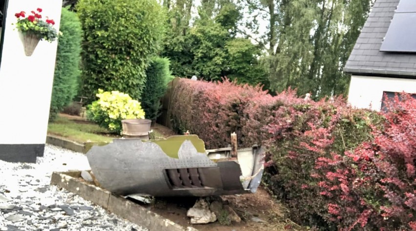 Schade door motoronderdeel 747