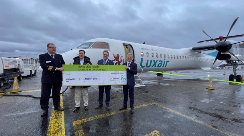 Foto (c) Luchthaven Antwerpen Antwerpen Luxair Londen