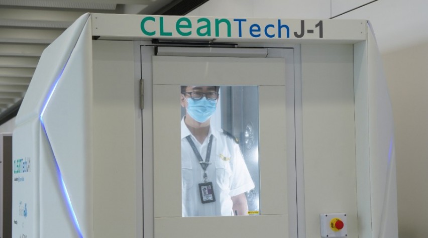 Foto (c) Hong Kong International Airport Cleantech Desinfectiemachine Hongkong
