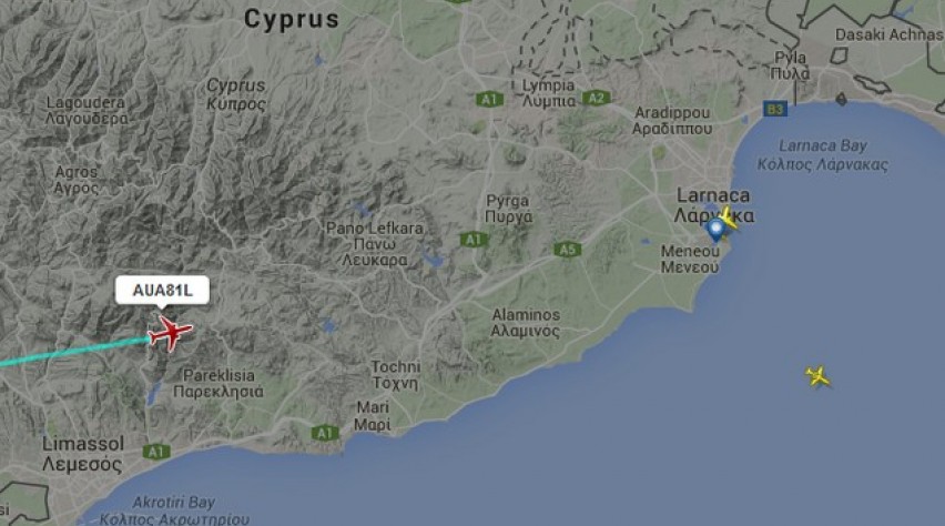 flightradar24, cyprus