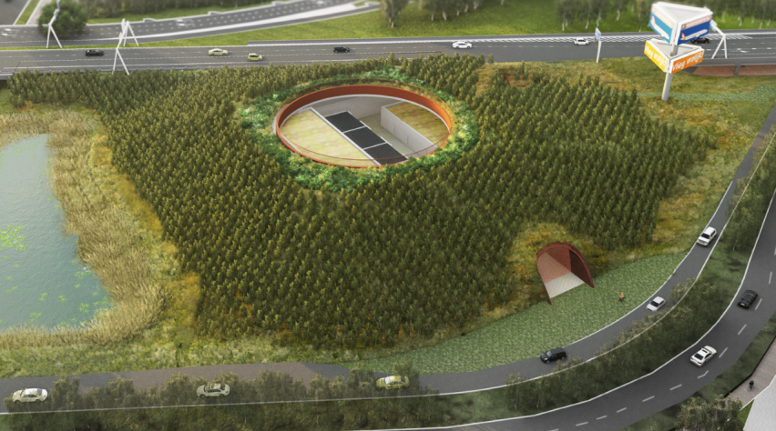Foto (c) Schiphol Nieuw hoogspanningsstation Schiphol