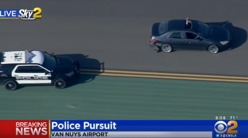 Foto (c) CBS Los Angeles Politie Achtervolging Van Nuys