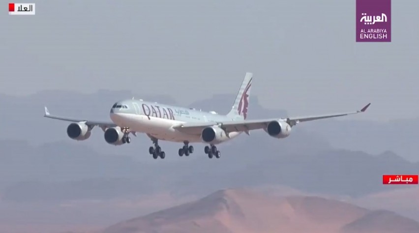 Foto (c) Al Arabiya Qatar Amiri A340