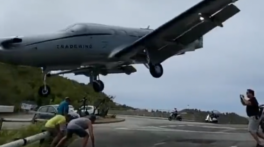 Foto (c) Alternate747/Twitter St Barths Pilatus