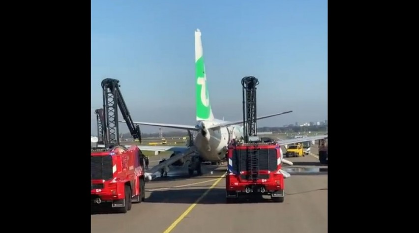 Foto (c) Jeroen D88/Twitter Transavia Incident