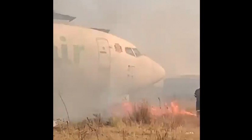 Foto (c) Kobus Smal/Twitter Veldbrand Johannesburg Tambo