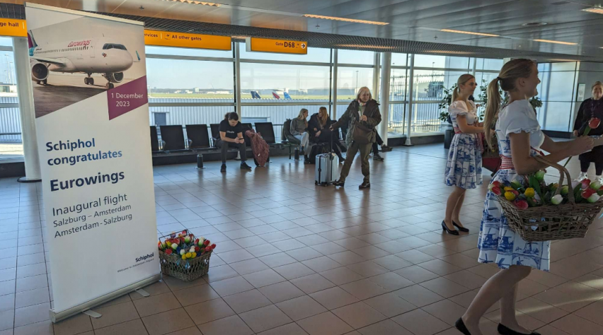 Foto (c) Reismedia Eerste vlucht Salzburg Eurowings
