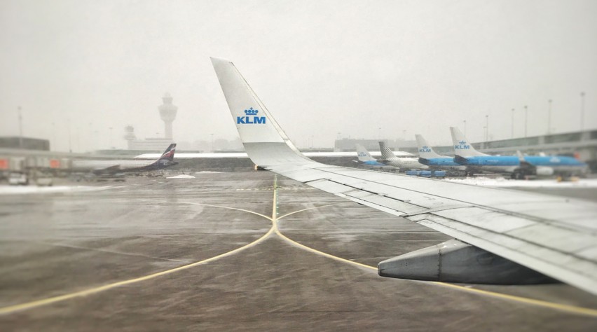 Schiphol sneeuw