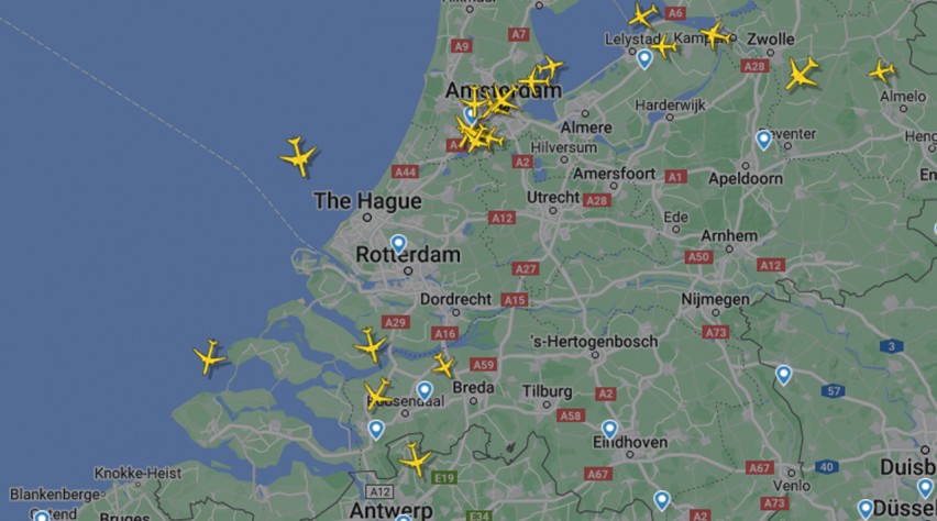 Foto (c) Flightradar24 Uitwijk
