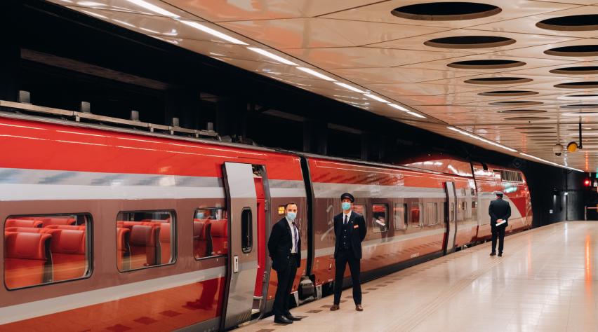 Foto (c) Illias Teirlinck/Thalys Thalys Schiphol Station Trein